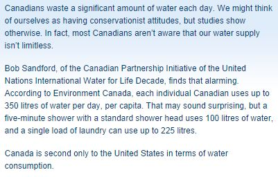 how the plumbing in saskatoon homes can help the country save water