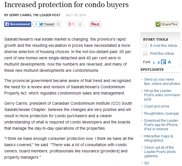 increased protection for condo buyers