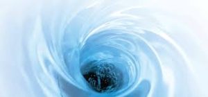 water swirling down the drain