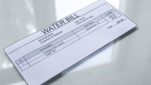 picture of water utility bill