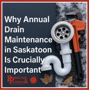 image of a drain and a pipe wrench