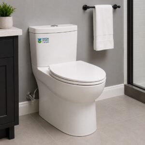 High-efficiency toilet installation in Saskatoon by Perfection Plumbing