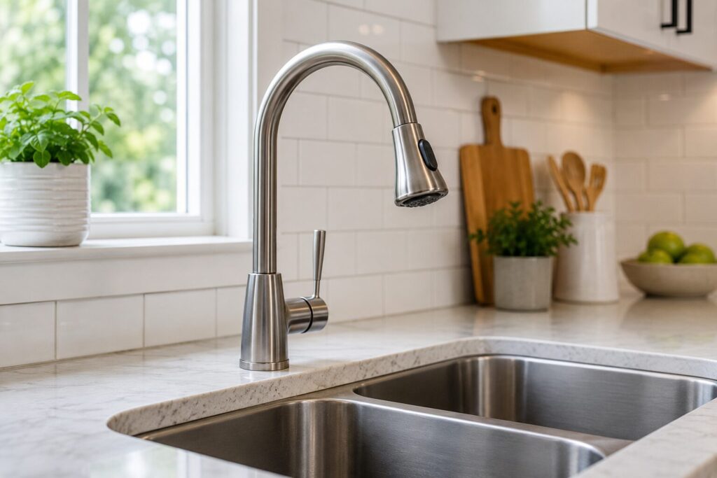 Kitchen faucet installation Saskatoon Kitchen faucet installation by Perfection Plumbing in Saskatoon