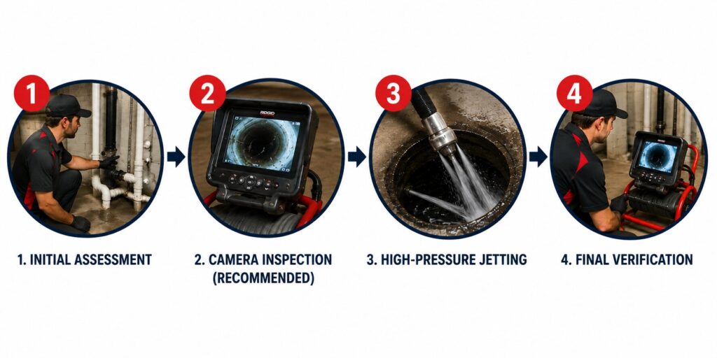 Our process for hydro-jetting