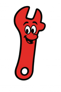 Perfection Plumbing wrench mascot