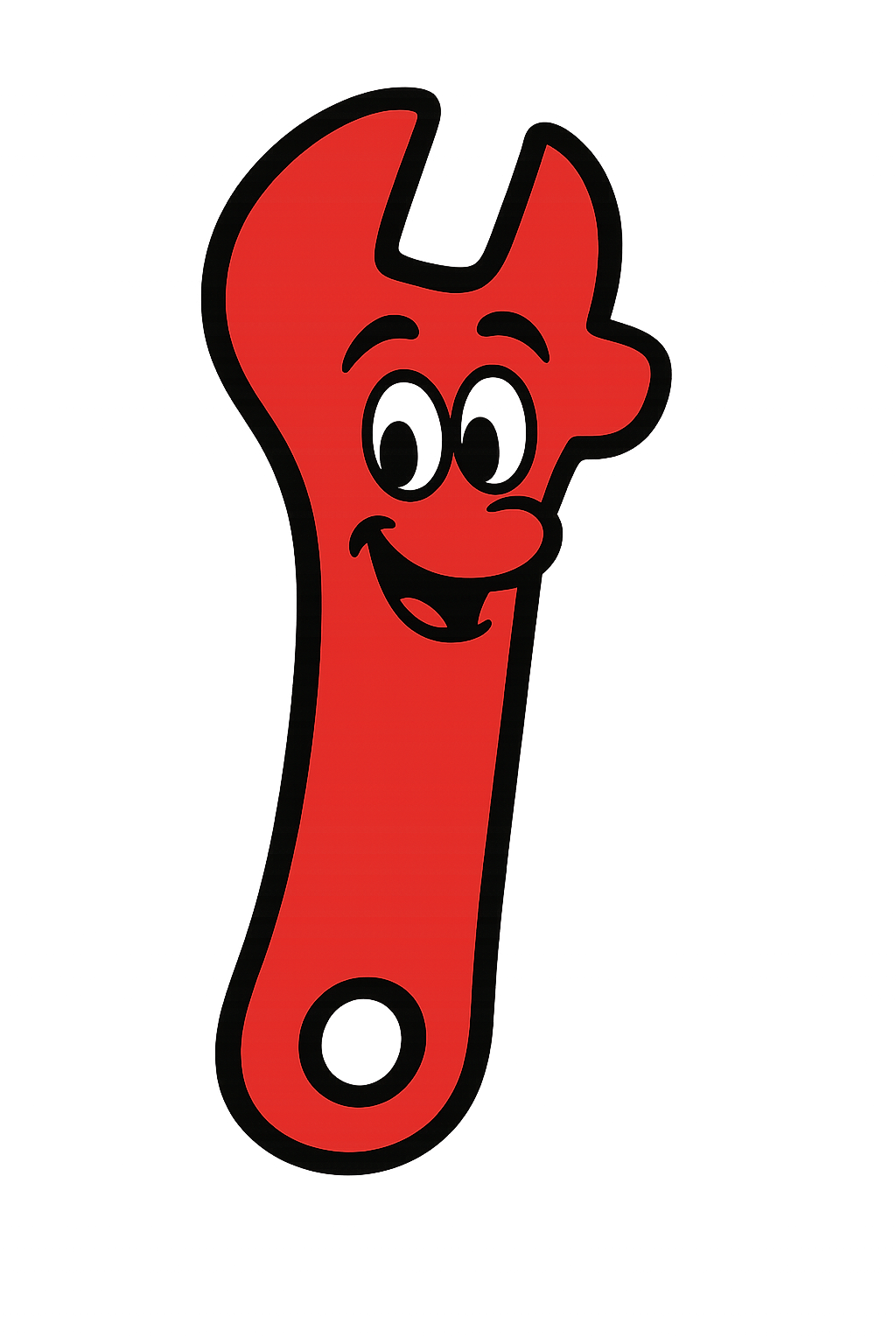 Perfection Plumbing wrench mascot