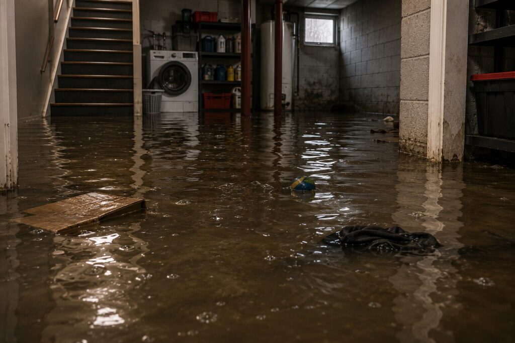 Flooded basement - Saskatoon