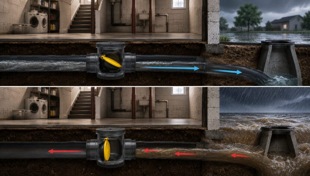 How a backwater valve works - Saskatoon